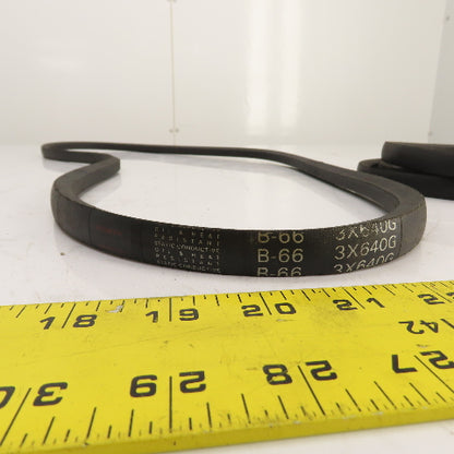 Gates Hi-Power II B66 B-Section V Belt 5/8" x 69" Long Lot Of 3 (2 Brands)