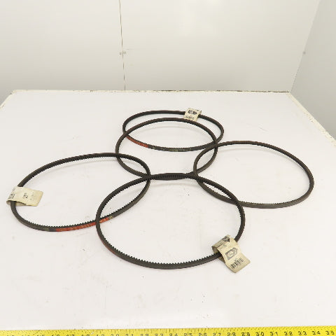 Gates 9012-2037 Tri-Power Notched Belt AX Section 1/2" x 39" Long Lot Of 5
