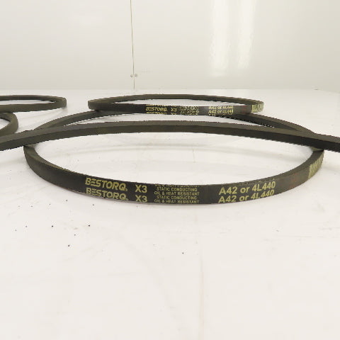 Bestorq 4L440 A Section V-Belt 1/2" x 44" Long Lot Of 5