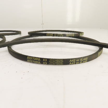 Bestorq 4L440 A Section V-Belt 1/2" x 44" Long Lot Of 5