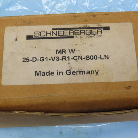 Schneeberger 25-D-G1-V3-R1-CN-S00-LN Monorail Linear Guide Bearing 25mm
