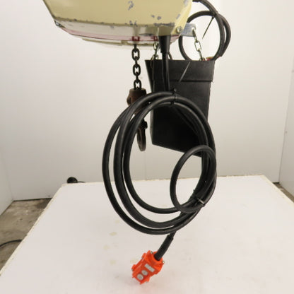 Coffing EC.2016.7 1 Ton 2000LB Electric Chain Hoist 20' Lift 16FPM 3PH W/Trolley