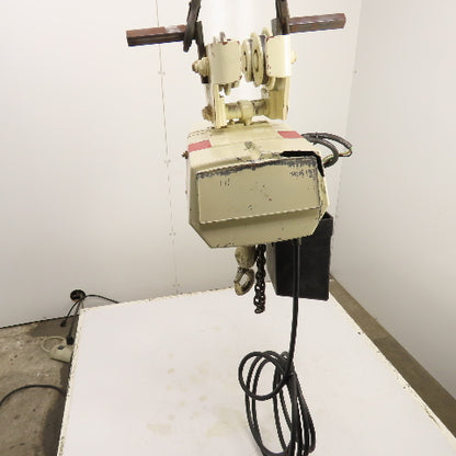 Coffing EC.2816.7 1 Ton 2000LB Electric Chain Hoist 20' Lift 16FPM 3PH W/Trolley