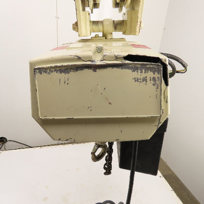 Coffing EC.2816.7 1 Ton 2000LB Electric Chain Hoist 20' Lift 16FPM 3PH W/Trolley