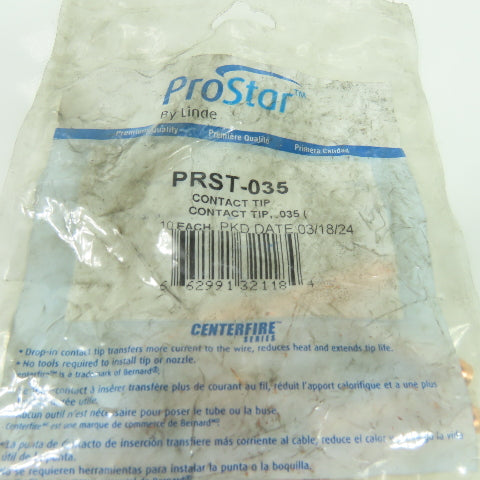 ProStar PRST-035 Contact Tip .035" Lot Of 10