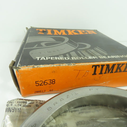 Timken 52638 Tapered Roller Bearing Single Cup 6-3/8" OD