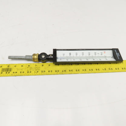 Weksler AS5H949 50-400°F 9" Adjustable Angle Glass Thermometer
