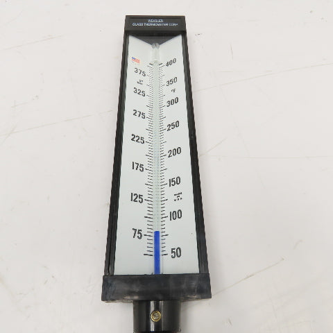 Weksler AS5H949 50-400°F 9" Adjustable Angle Glass Thermometer
