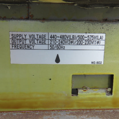 Fanuc A80L-0026-0035 7.5kVA 1/3PH Machine Transformer Pri 440-480 Sec 210-240