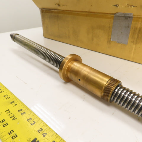 Chevalier Machine Ball Screw 30mm OD x 632mm OAL W/ Brass Nut
