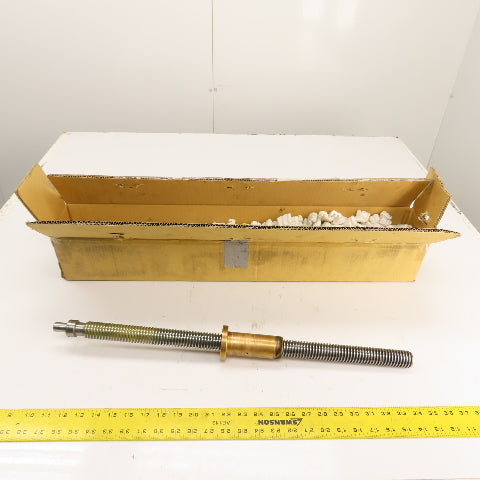 Chevalier Machine Ball Screw 30mm OD x 632mm OAL W/ Brass Nut