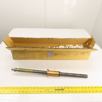 Chevalier Machine Ball Screw 30mm OD x 632mm OAL W/ Brass Nut
