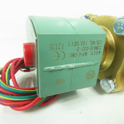 Asco 8030G003 Red-Hat II Solenoid Valve 3/4" 120V Coil 2PSI