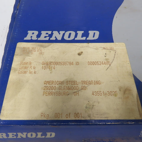 Renold 80A1X10FT 80 Riveted Roller Chain 1" Pitch 10' Long