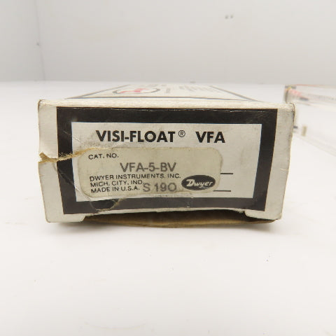 Dwyer VFA-5-BV 0-20 SCFH Air Flow Meter 100PSI MAX 1/8" NPT