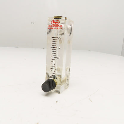 Dwyer VFA-5-BV 0-20 SCFH Air Flow Meter 100PSI MAX 1/8" NPT