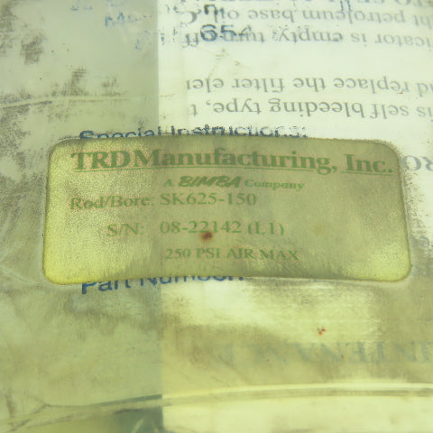 Bimba SK625-150- Seal Kit 250PSI Air Max