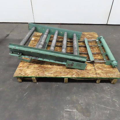 30" x 36" Gravity Roller Conveyor Spring Loaded Gate 2.5" OD 27" BF 6" Centers