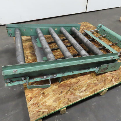 30" x 36" Gravity Roller Conveyor Spring Loaded Gate 2.5" OD 27" BF 6" Centers