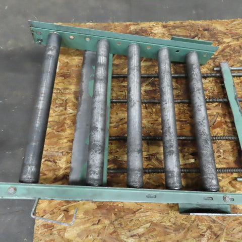 30" x 36" Gravity Roller Conveyor Spring Loaded Gate 2.5" OD 27" BF 6" Centers