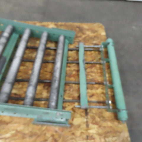 30" x 36" Gravity Roller Conveyor Spring Loaded Gate 2.5" OD 27" BF 6" Centers