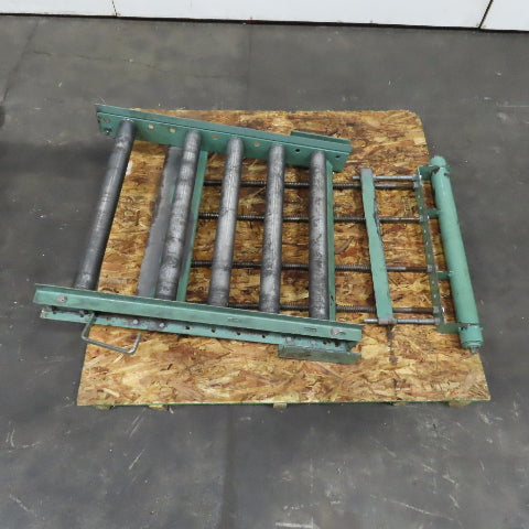 30" x 36" Gravity Roller Conveyor Spring Loaded Gate 2.5" OD 27" BF 6" Centers