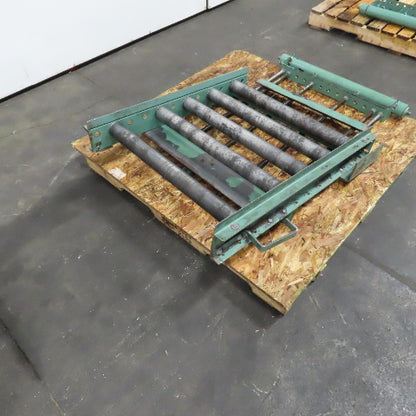 30" x 36" Gravity Roller Conveyor Spring Loaded Gate 2.5" OD 27" BF 6" Centers