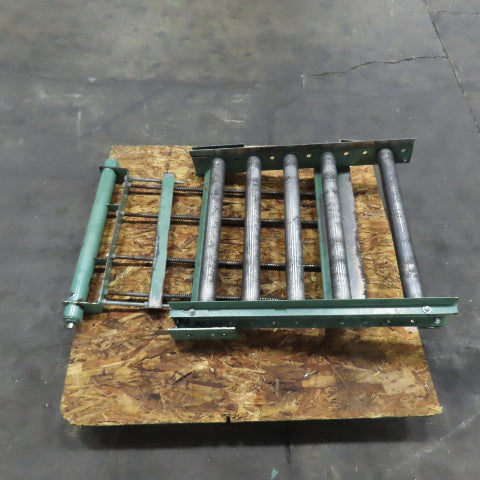 30" x 36" Gravity Roller Conveyor Spring Loaded Gate 2.5" OD 27" BF 6" Centers