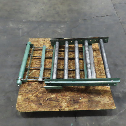 30" x 36" Gravity Roller Conveyor Spring Loaded Gate 2.5" OD 27" BF 6" Centers