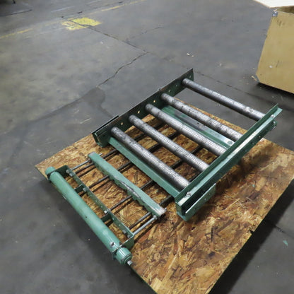 30" x 36" Gravity Roller Conveyor Spring Loaded Gate 2.5" OD 27" BF 6" Centers