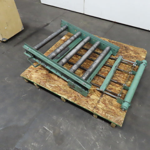 30" x 36" Gravity Roller Conveyor Spring Loaded Gate 2.5" OD 27" BF 6" Centers