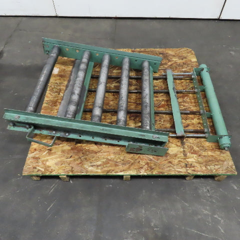 30" x 36" Gravity Roller Conveyor Spring Loaded Gate 2.5" OD 27" BF 6" Centers