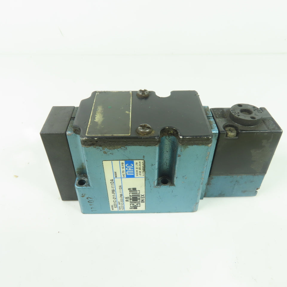 MAC 6231C-211-PM-111DA Solenoid Valve 150PSI 120V Coil