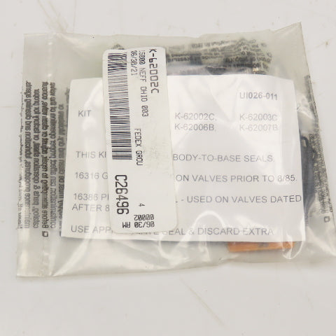 MAC K-62002C Pneumatic Spool Valve Repair Kit