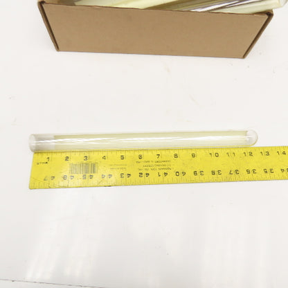 1" x 12-1/2" Rimless Borosilicate Glass Round Bottom Tube Vial Lot Of 14