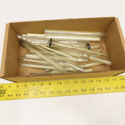 15mm x 200mm Rimless Borosilicate Glass Round Bottom Tube Vial Lot Of 27
