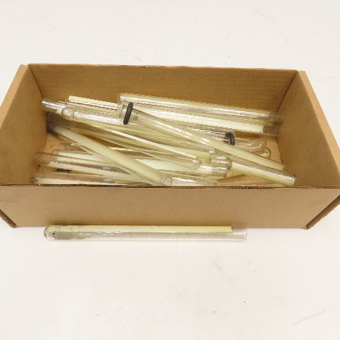 15mm x 200mm Rimless Borosilicate Glass Round Bottom Tube Vial Lot Of 27