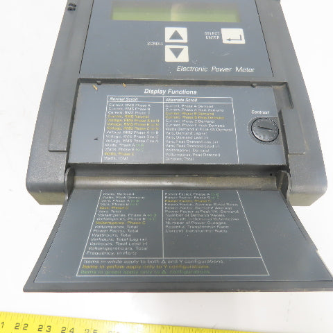 GE General Electric PLE3ESBG14 Power Leader EPM Electronic Power Meter 120V 10A