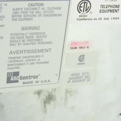 ADC Kentrox 72775 DataSmart Max 4P Add/Drop DC