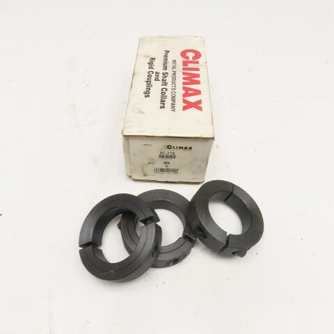 Climax 2C-175 1-3/4" Bore 2 Piece Shaft Collar Black Oxide Lot of 3
