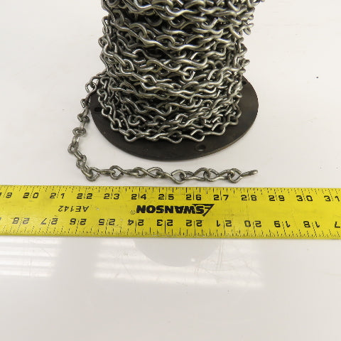 37026E #10 Single Jack Chain Bright Galvanized 150' Reel USA