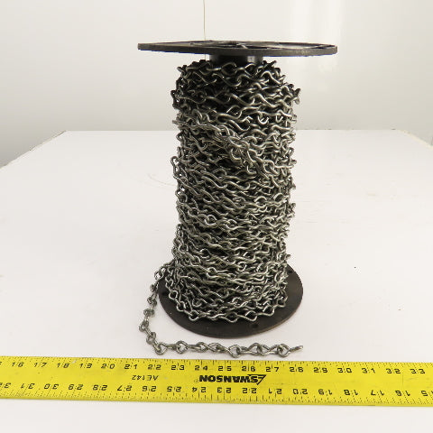 37026E #10 Single Jack Chain Bright Galvanized 150' Reel USA