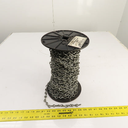 37026E #10 Single Jack Chain Bright Galvanized 150' Reel USA
