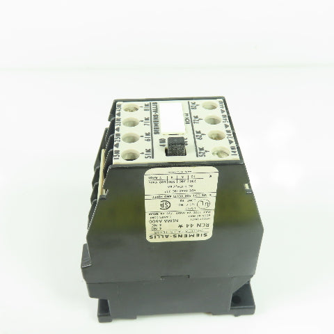 Siemens-Allis RCN 44 Overload Relay 110-120V Coil NEW