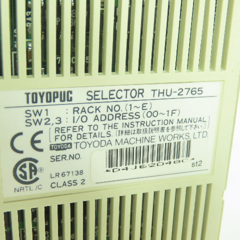 Toyopuc THU-2765 Selector Module Lot Of 2