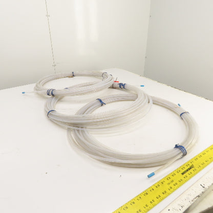 Clear Plastic Tubing 100' Long x 3/16" ID x 5/16" OD (300' Total) Lot Of 3