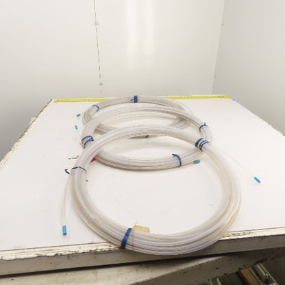 Clear Plastic Tubing 100' Long x 3/16" ID x 5/16" OD (300' Total) Lot Of 3