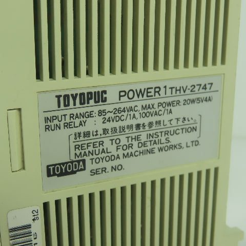 Toyopuc THV-2747 Power 1 Power Supply Module Lot Of 2