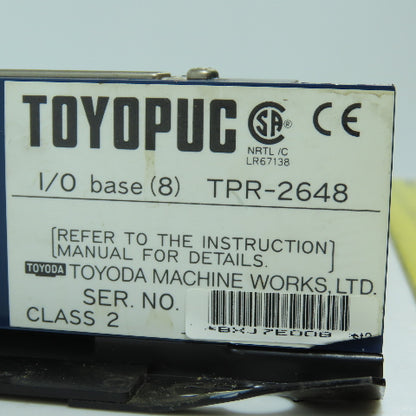 Toyopuc TPR-2648 TP-1472-2 8-Slot PLC I/O Chassis