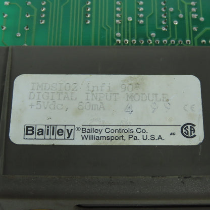 Bailey IMDSIO2 Infi 90 Digital Input Module +5VDC 80mA Lot Of 2